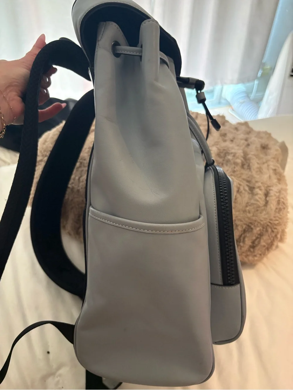 Coach Men's Backpack in Light Gray